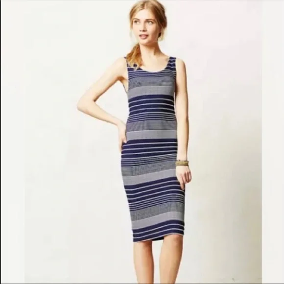 Anthropologie | Dresses | Anthropologie Maeve Midi Bodycon Dress Striped Blue White | Poshmark Anthropologie | Dresses | Anthropologie Maeve Midi Bodycon Dress Striped Blue White | Poshmark